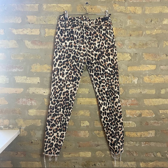 PAIGE ~ Leopard Print Verdugo Ankle Jeans - Picture 7 of 11